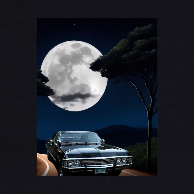 Impala and the moon by Giovan R